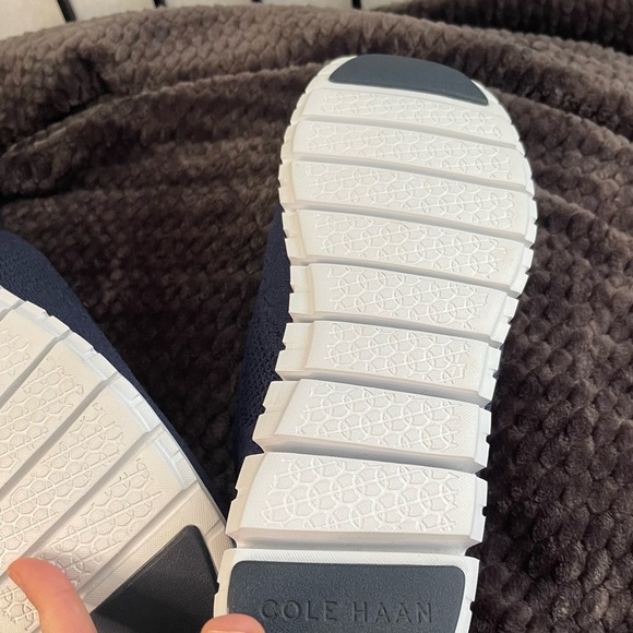 Cole Haan Women’s Zero Grand StitchLite Wingtip Oxfords Blue Knit NEW! - Picture 4 of 8